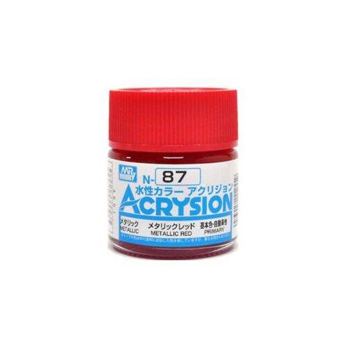 Acrysion N-87-es metál piros akril festék, 10ml - Akrilfesték