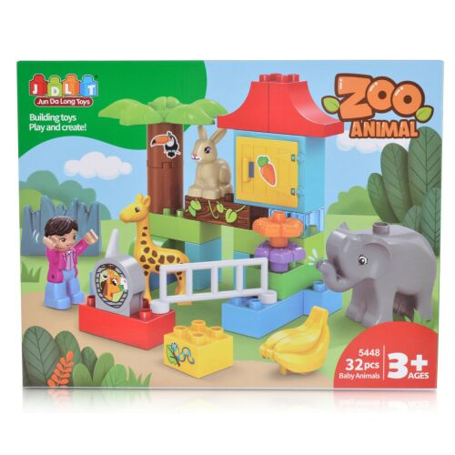 JDLT Építőjáték zoo állatfigurákkal 130294946