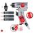 KS Tools 1/4" ütvecsavarozó készlet 5 darabos, beleértve a 8mm, 10mm és 12mm-es dugókulcsokat