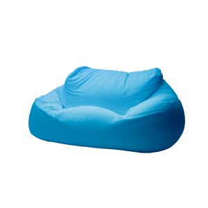 ZigZag kétszemélyes babzsák kanapé világoskék Puma szövetből - Babzsákfotel & Ülőke