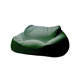 ZigZag kétszemélyes babzsák kanapé sötétzöld Puma bútorszövetből - Babzsákfotel & Ülőke