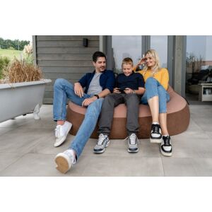 Család pihen egy ZigZag kétszemélyes babzsák kanapén - Babzsákfotel & Ülőke