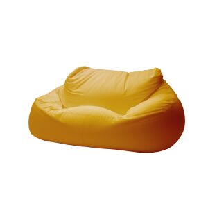ZigZag kétszemélyes babzsák kanapé, narancssárga Puma szövet - Babzsákfotel & Ülőke