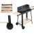 Gartengrill grosse holzkohle bbq verstellbaren rost regale räder tragbar 130301518