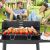 Gartengrill grosse holzkohle bbq verstellbaren rost regale räder tragbar 130301518