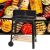 Gartengrill grosse holzkohle bbq verstellbaren rost regale räder tragbar 130301518
