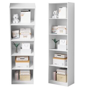 raft alb raft înalt modern piedestal 182cm 139961047 - Depozitare pantofi, Fotolii suspendate, Fotolii, Scaune suspendate și Biblioteci și rafturi