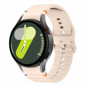 Pasek silikonowy THD 20 mm, różowy, kompatybilny z Samsung Galaxy Watch 7/6 - Pasek do inteligentnego zegarka