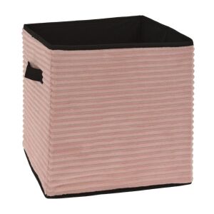 Samt-Aufbewahrungsbox, offen, rosa, 30x30 cm 130308668 - Aufbewahrungsboxen und -körbe