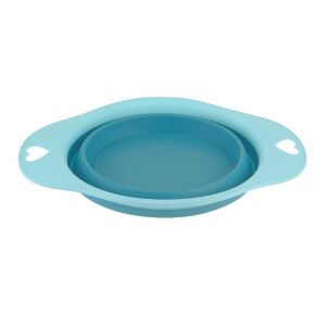 Faltbarer Silikonnapf für Tiere, 19 cm, blau 130308665 - Viehzucht