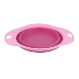 Faltbarer Silikonnapf für Tiere, 19 cm, rosa 130308667 - Viehzucht