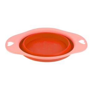 Faltbarer Silikonnapf für Tiere, 19 cm, rot