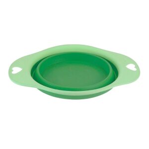Skladacia silikónová miska pre zvieratá, 19 cm, zelená 130308669 - Miska na kŕmenie a napájanie pre malé zvieratá