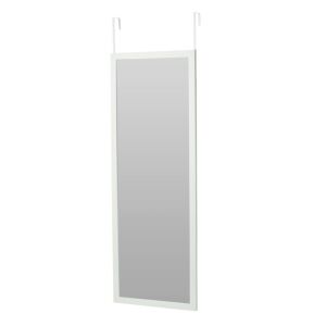 Oglindă pentru ușă, cu agățătoare, 34x94 cm, alb 130308680