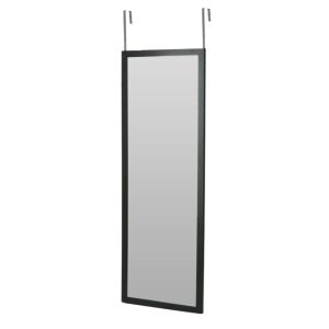 Oglindă pentru ușă, cu agățătoare, 34x94 cm, negru 130308683