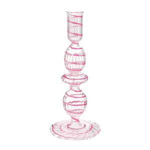 Sklenený stojan, Pip Studio, Swirl Pink, 20 cm, kolekcia Jolie 130308690 - Pip Studio