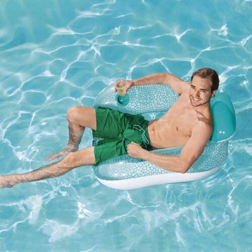 Dmuchany materac do fotela Flip Pilow, Bestway, 1,02x0,94 m, niebieski 130310497