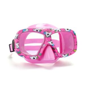 Úszómaszk 6-12 éves gyerekeknek, Egyszarvú csillagok, 19.5x10x17.5cm, Fukszia 130310545 - Búvárszemüveg