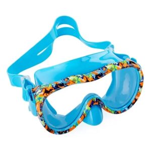 Úszómaszk 6-12 éves gyerekeknek, Dinoszauruszok modell, szilikonból, 20x8x17.5cm, kék színben. 130310565 - Búvárszemüveg
