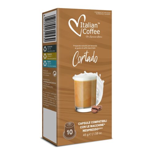 Italian Coffee Cortado Nespresso Kompatible Kapseln, 10 Stück
