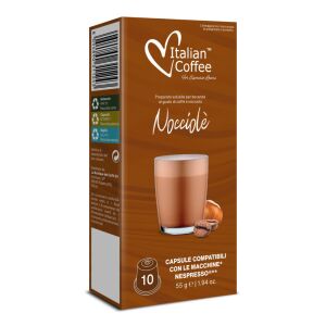 Kapsuly kompatibilné s Nespresso s príchuťou lieskových orieškov Italian Coffee Nocciolè, 10 kusov - Potraviny & Nápoje