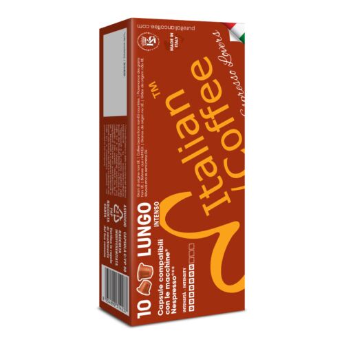 Italian Coffee Lungo Nespresso kompatibilis kávékapszula, 10 darabos doboz