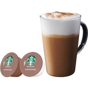 Starbucks Cappuccino Nescafe Dolce Gusto kapszula egy csésze cappuccinóval - Kávépárna & Kávékapszula