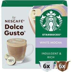 Starbucks White Mocha Nescafe Dolce Gusto kávékapszula, 6 adag - Kávépárna & Kávékapszula