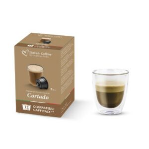 Italian Coffee Cortado kapsuly, 12 kusov, kompatibilné s kávovarmi Caffitaly - Potraviny & Nápoje