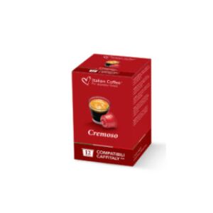 Kávové kapsuly Cremoso, 12 kusov, kompatibilné s kávovarmi Tchibo Cafissimo a Caffitaly - Potraviny & Nápoje