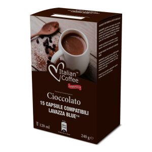 Italian Coffee Cioccolato Kapsuly na horúcu čokoládu Kompatibilné s Lavazza Blue, 15 kusov - Potraviny & Nápoje