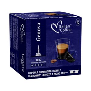 Lavazza A Modo Mio Genova entkoffeinierte Kaffeekapseln, 16 Stück - Kaffeekapsel