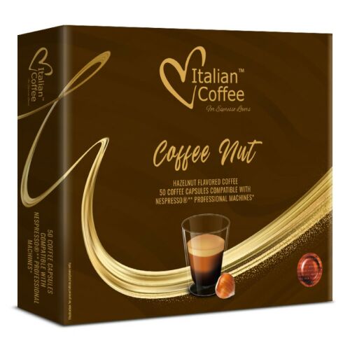 Italian Coffee Coffee Nut Nespresso Professional Kompatibilis Kapszulák, 50 darab