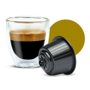 Arabica Dolce Gusto kompatibilis kávékapszula eszpresszóval pohárban - Kávépárna & Kávékapszula