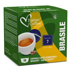 Brasile Dolce Gusto Kompatibilis Kávékapszula, 16 darabos, Italian Coffee márka - Kávépárna & Kávékapszula