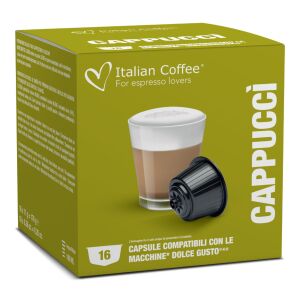 CAPPUCCI Nescafè Dolce Gusto kompatibilis Cappuccino kávékapszula, 16 darab - Kávépárna & Kávékapszula