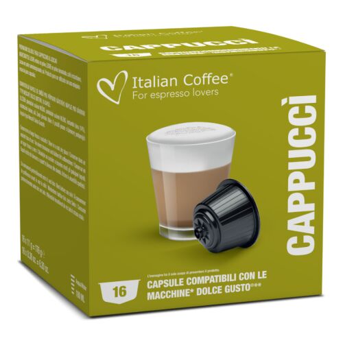 CAPPUCCI Nescafè Dolce Gusto kompatibilis Cappuccino kávékapszula, 16 darab