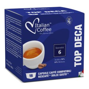 Top Deca Italian Coffee Koffeinmentes Dolce Gusto Kompatibilis Kapszula, 16 darab - Kávépárna & Kávékapszula