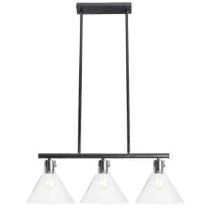 SKLENENÉ KOVOVÉ STROPNÉ SVETLO APP318-3CP 136083327 - Lampy&osvetlenie