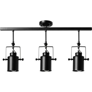 Reflektor lampa ruchoma spot sufitowa potrójna E27 APP487-3C czarna