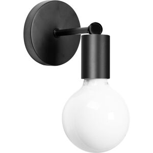 Lampa Kinkiet Ścienny Metalowy  392205 Czarny Mat 136089852 - Lampa ścienna