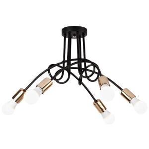 Lampa Paradise 5  APP518-5C Czarna