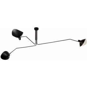 Czarna lampa sufitowa 3-ramienna APP569-3CP, nowoczesny design, minimalistyczny styl - Lampy i oświetlenie