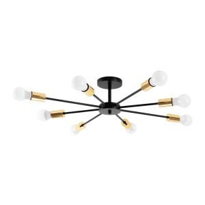 Lampa Pająk 8 APP502-8C Czarna