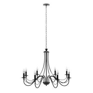 Mennyezeti lámpa APP648-8CP rustikaler schwarzer Kronleuchter - Deckenleuchten