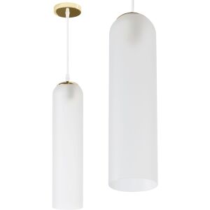 Lampa Sufitowa Wisząca Szklana APP665-1CP Biała 130311928 - Lampy i oświetlenie