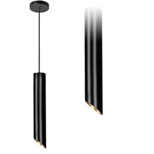 LAMPA SUFITOWA WISZĄCA NOWOCZESNA  20 CM APP573-1CP Czarna 130312126 - Lampy i oświetlenie