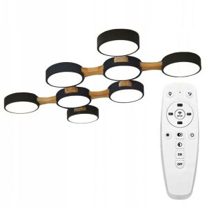 Mennyezeti Lampe Black APP525-8C mit Fernbedienung - Deckenleuchten