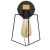 Fali Lampa APP978-1W moderne Wandlampe mit schwarzem Metall und Holz