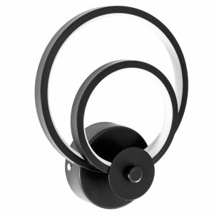 Nowoczesna czarna lampa ścienna LED APP1042-W BLACK MATT - Lampa ścienna